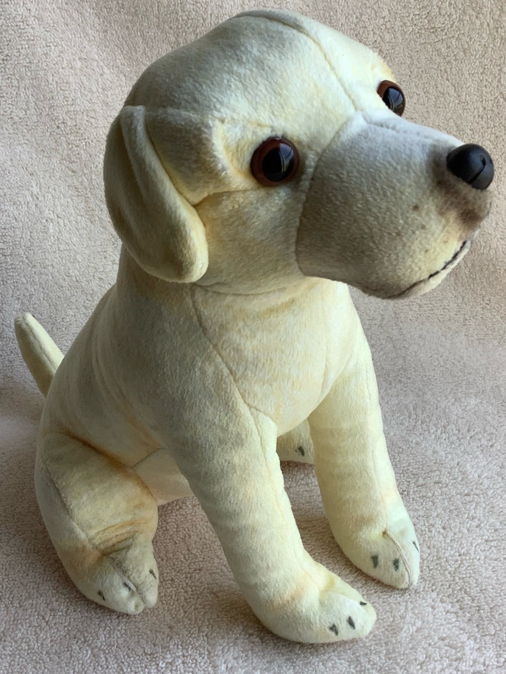 Wild Republic Yellow Plush Labrador Puppy Dog w Working Sound Stuffed Animal Toy